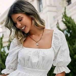 Urban Romantics Eyelet Top